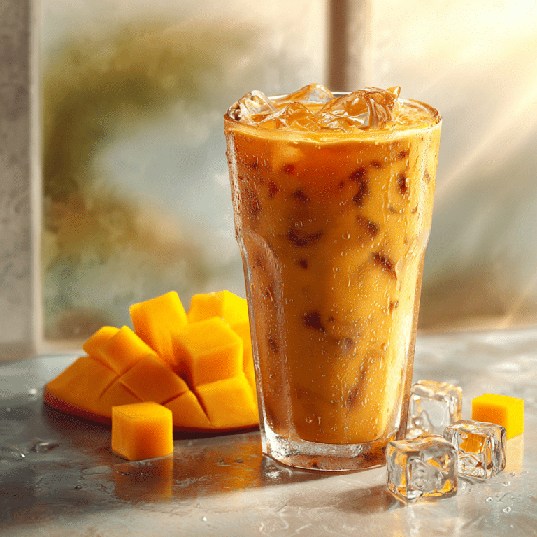 Mango Iced Latte Recipe
