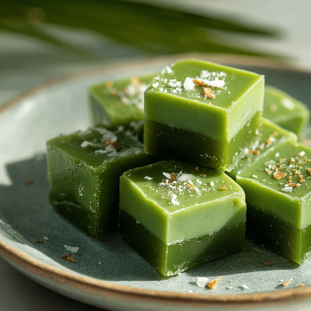 Pandan Butter Mochi Recipe - Recipe Image
