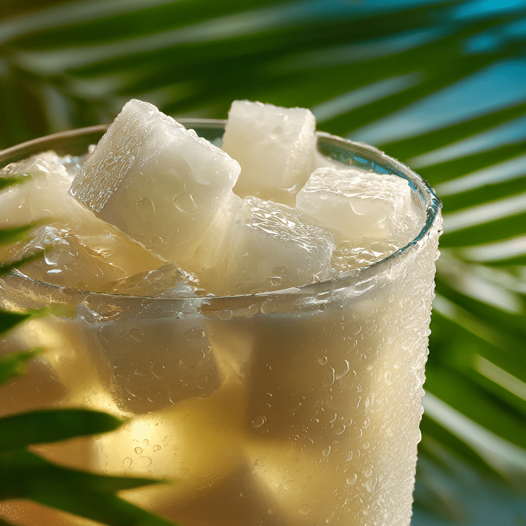 Thai Coconut Jelly Drink Recipe - Recipe Image