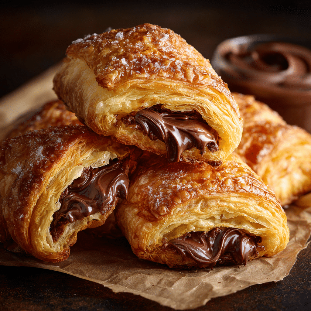 Nutella Stuffed Croissant Bites Recipe - Recipe Image