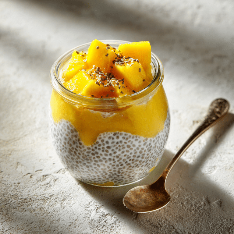 Coconut Mango Chia Pudding Recipe