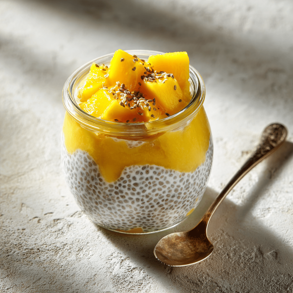 Coconut Mango Chia Pudding Recipe