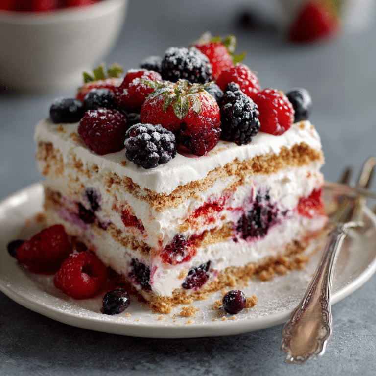Mixed Berry Icebox Cake Recipe