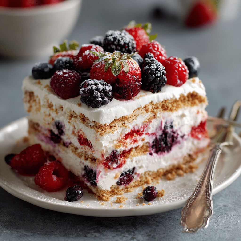Mixed Berry Icebox Cake Recipe