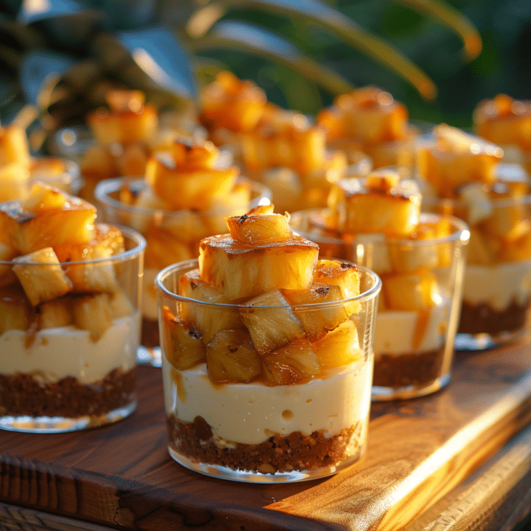 Pineapple Cheesecake Dessert Cups Recipe