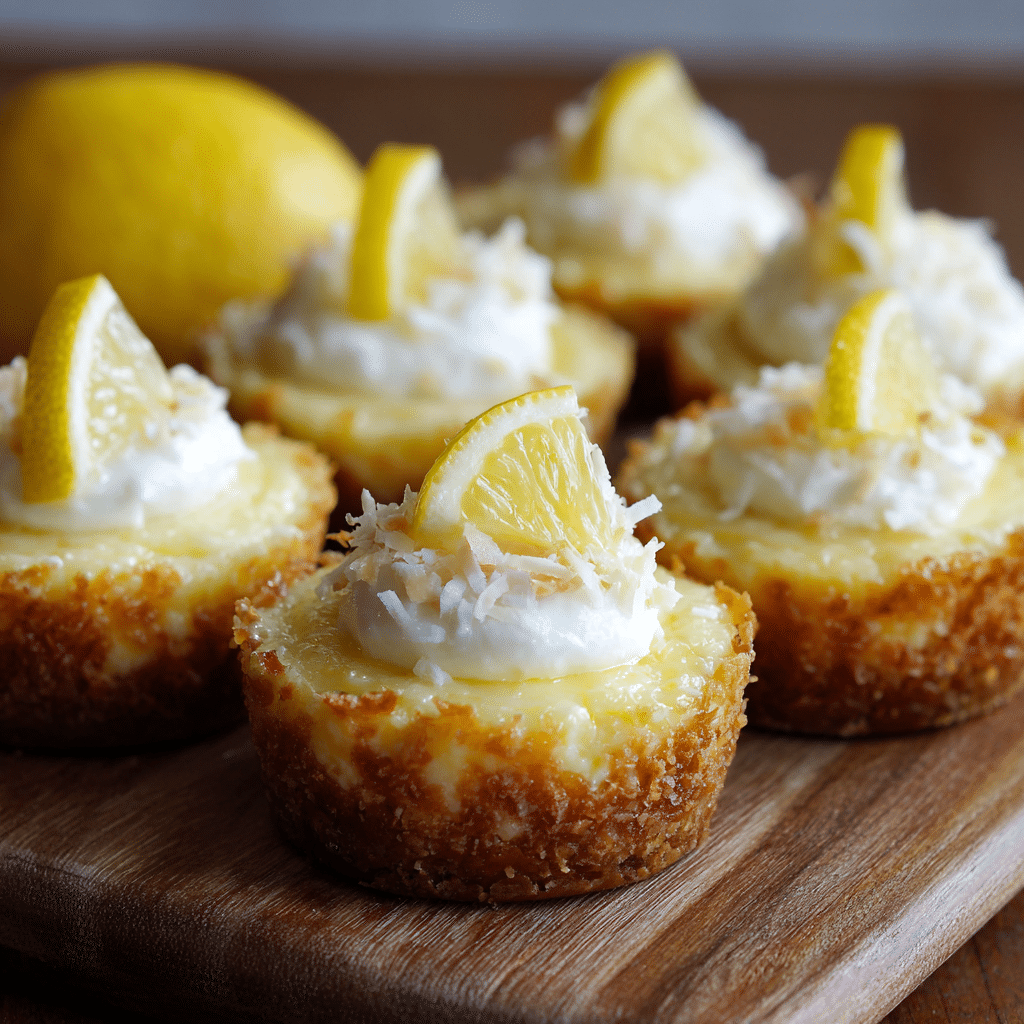 Lemon Coconut Cheesecake Cups Recipe