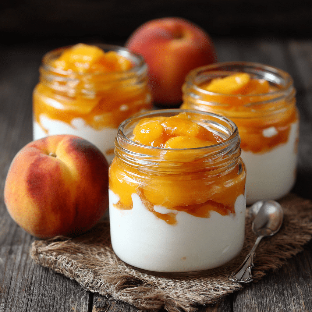Peach Vanilla Cream Jars Recipe