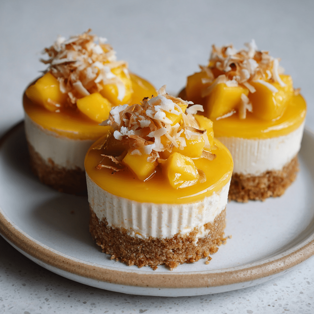 Mango Coconut Cheesecake Cups Recipe