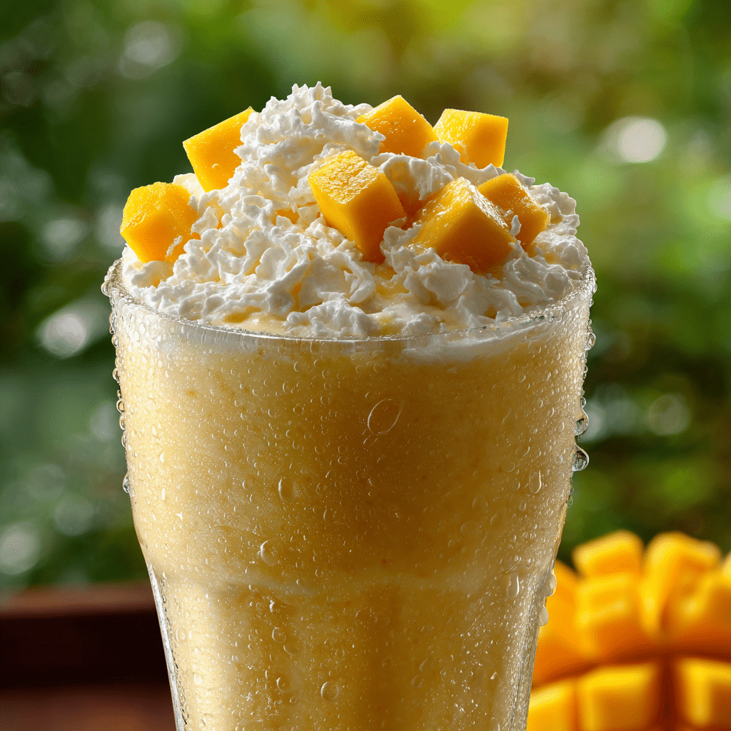 Mango Vanilla Milkshake Recipe - Recipe Image