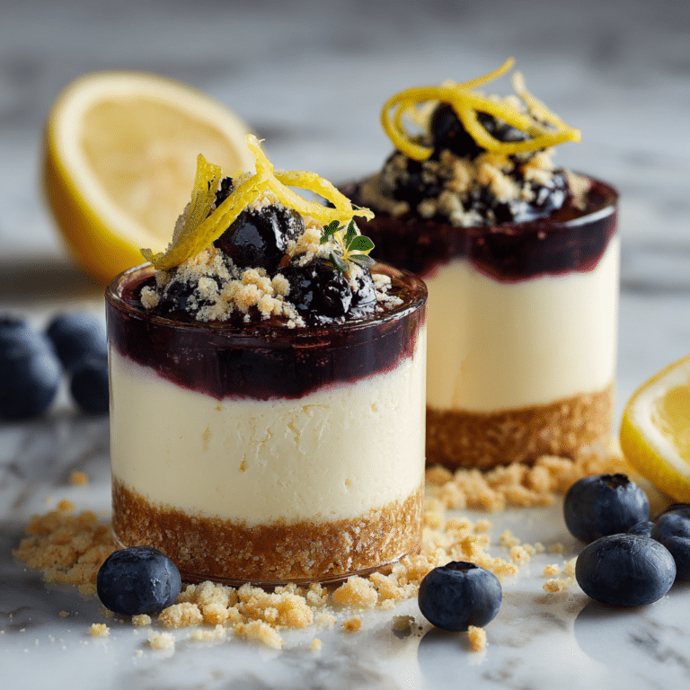Lemon Blueberry Cheesecake Cups Recipe