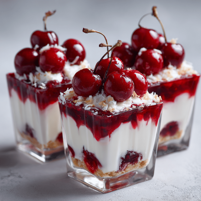 Cherry Coconut Dessert Cups Recipe