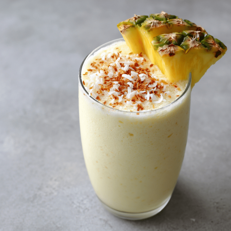 Pineapple Coconut Milkshake Recipe