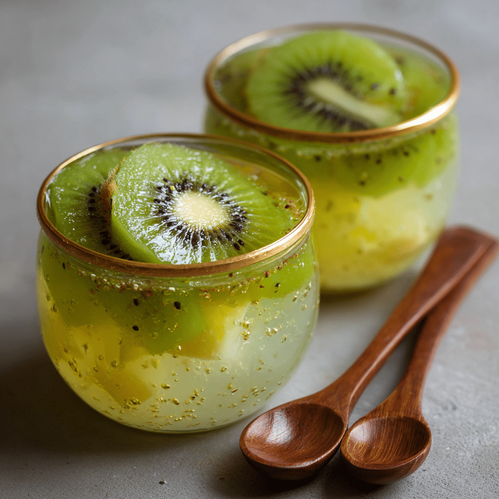 Kiwi Pineapple Jelly Cups Recipe