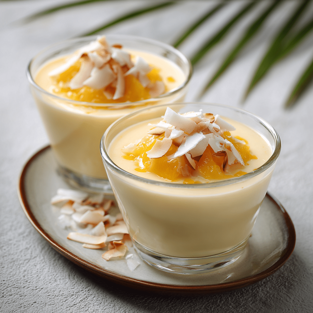 Tropical Coconut Pudding Cups Recipe