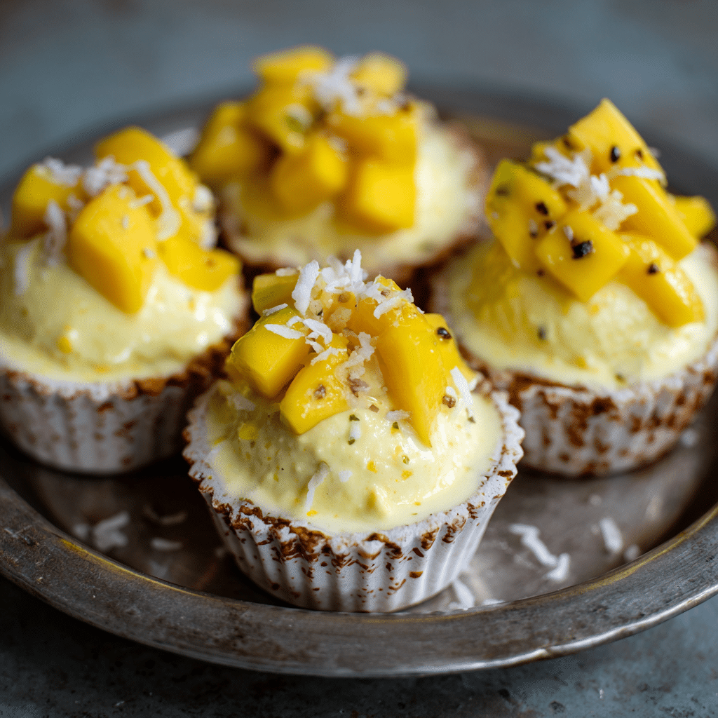 Coconut Mango Ice Cream Cups Recipe