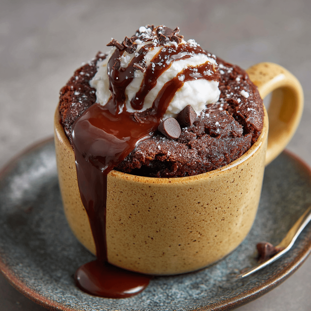 Chocolate Lava Mug Cake Recipe - Recipe Image