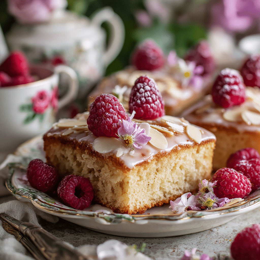Raspberry Almond Tea Cake Recipe - Recipe Image