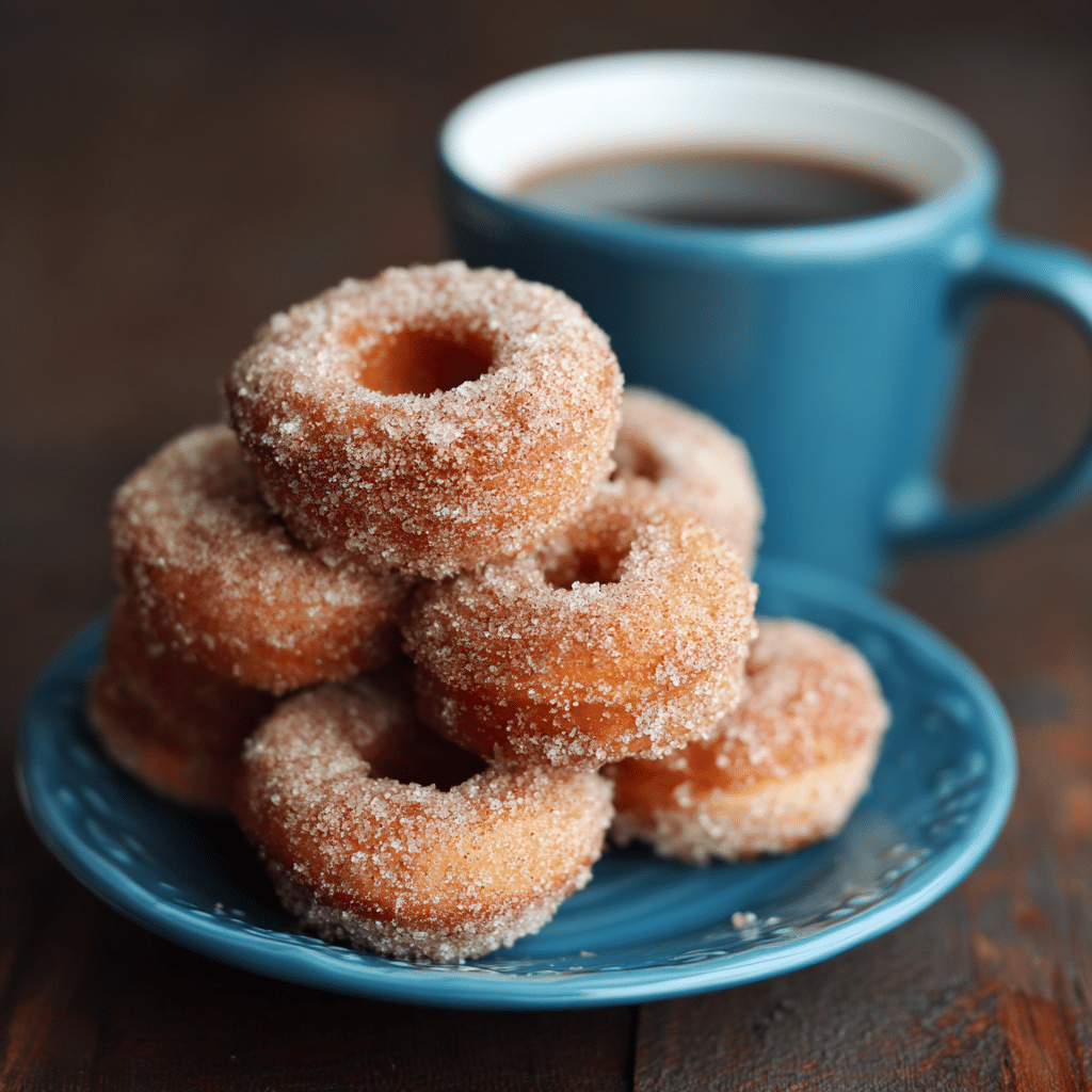 Mini Cinnamon Sugar Donuts Recipe - Recipe Image