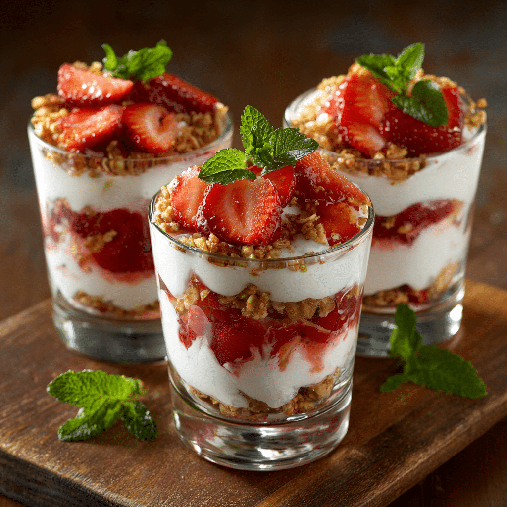 Strawberry Yogurt Parfaits Recipe - Recipe Image