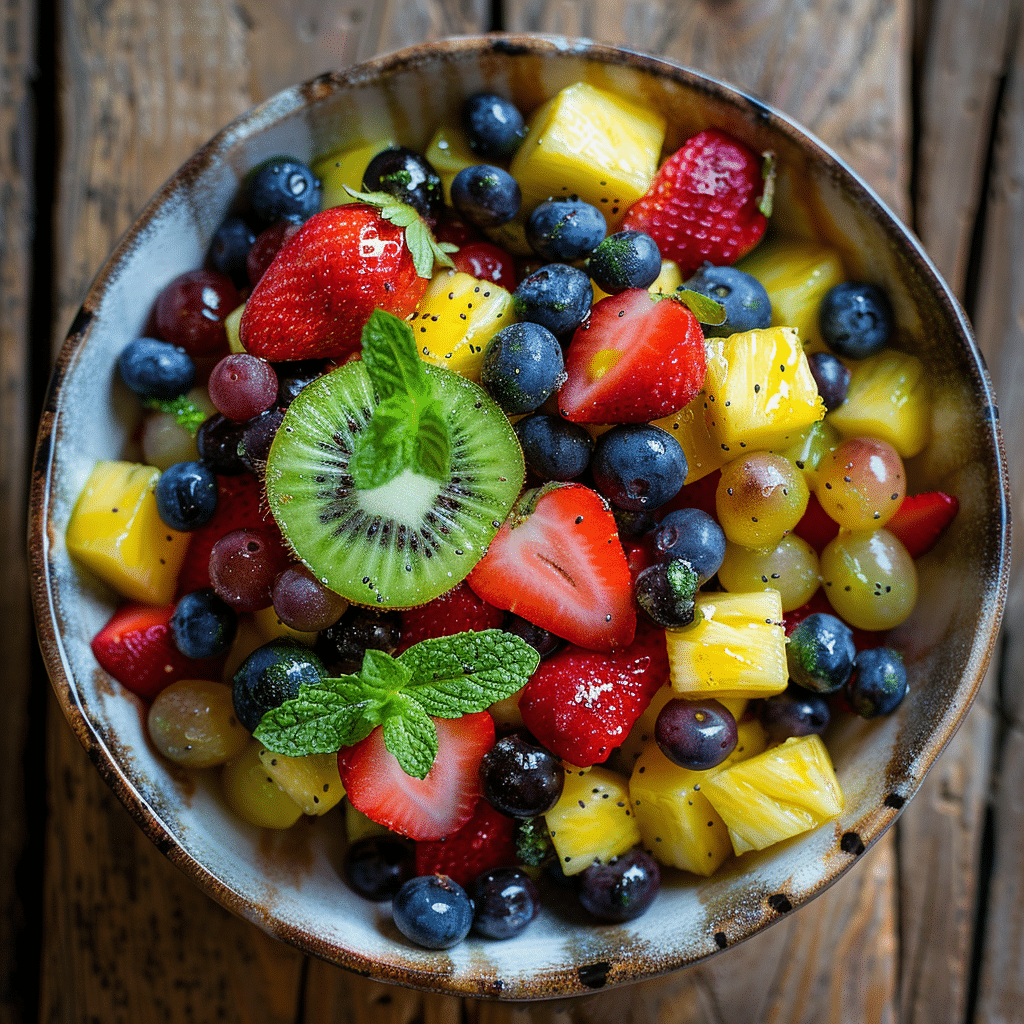 Fruit Salad with Honey Lime Dressing Recipe - Recipe Image