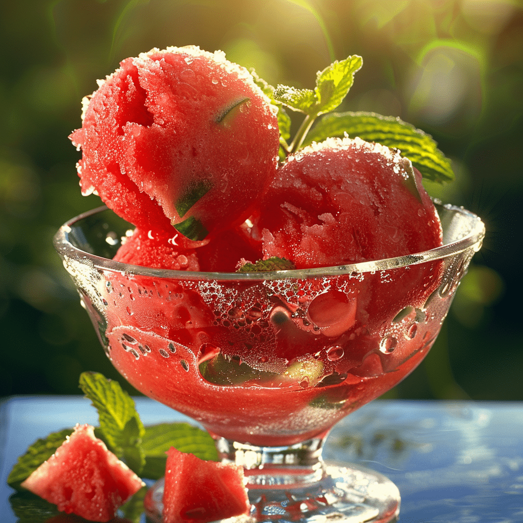 Watermelon Sorbet Recipe - Recipe Image