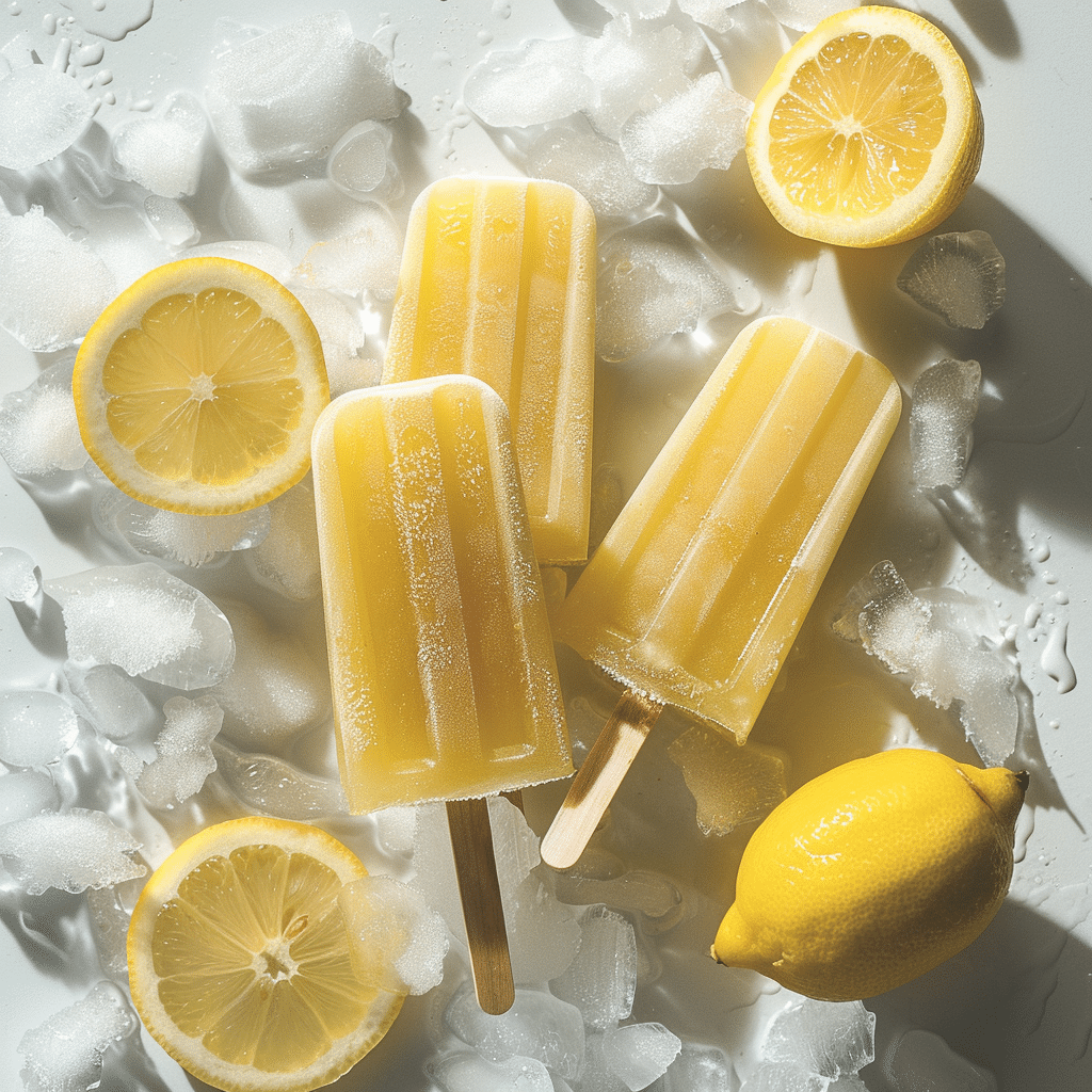 Lemon Ice Pops Recipe - Recipe Image