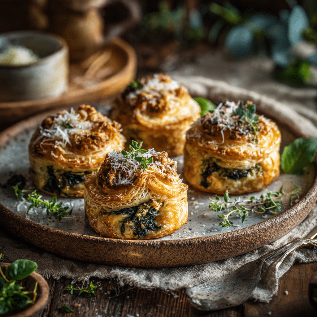 Spinach Cheese Puffs Recipe - Recipe Image
