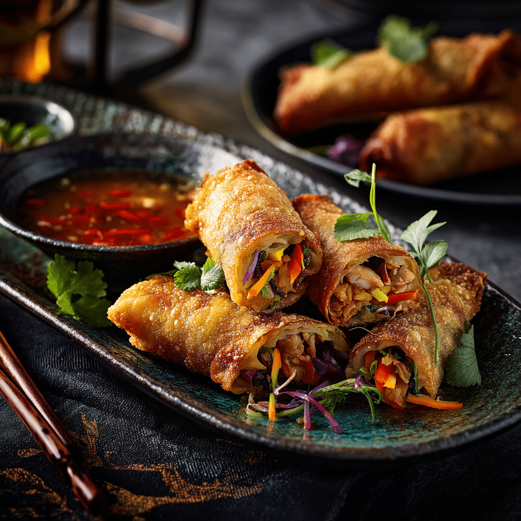 Chicken Spring Rolls Recipe - Recipe Image