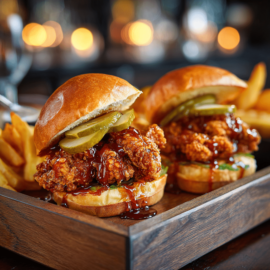 Hot Honey Chicken Sliders Recipe - Recipe Image