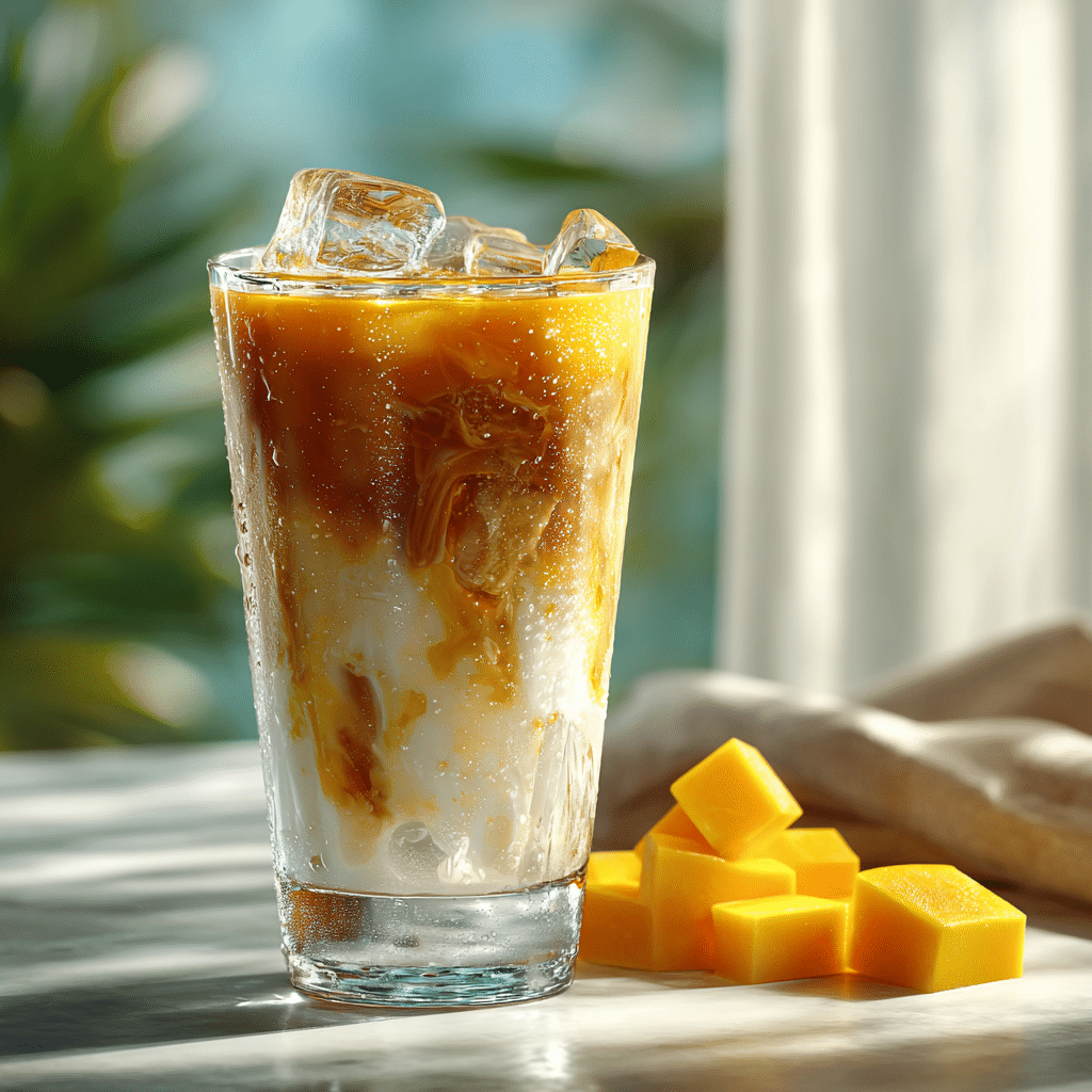 Mango Iced Latte Recipe - Recipe Image
