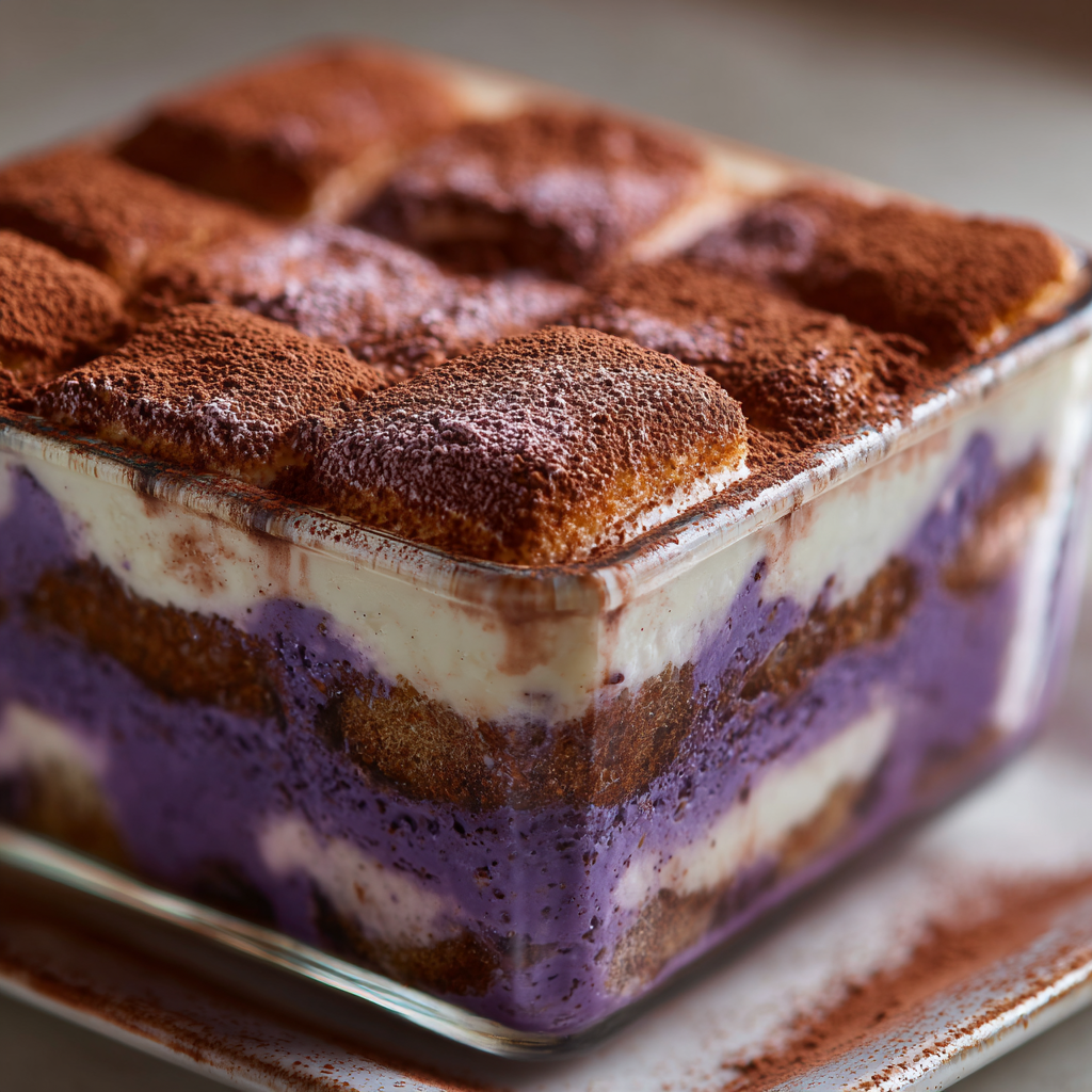 Ube Tiramisu - A Super Pinoy Version Recipe - Recipe Image
