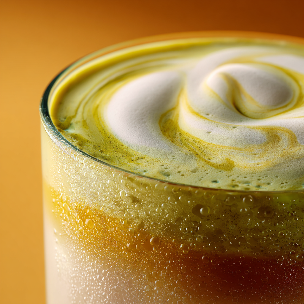 Mango Pandan Latte Recipe - Recipe Image