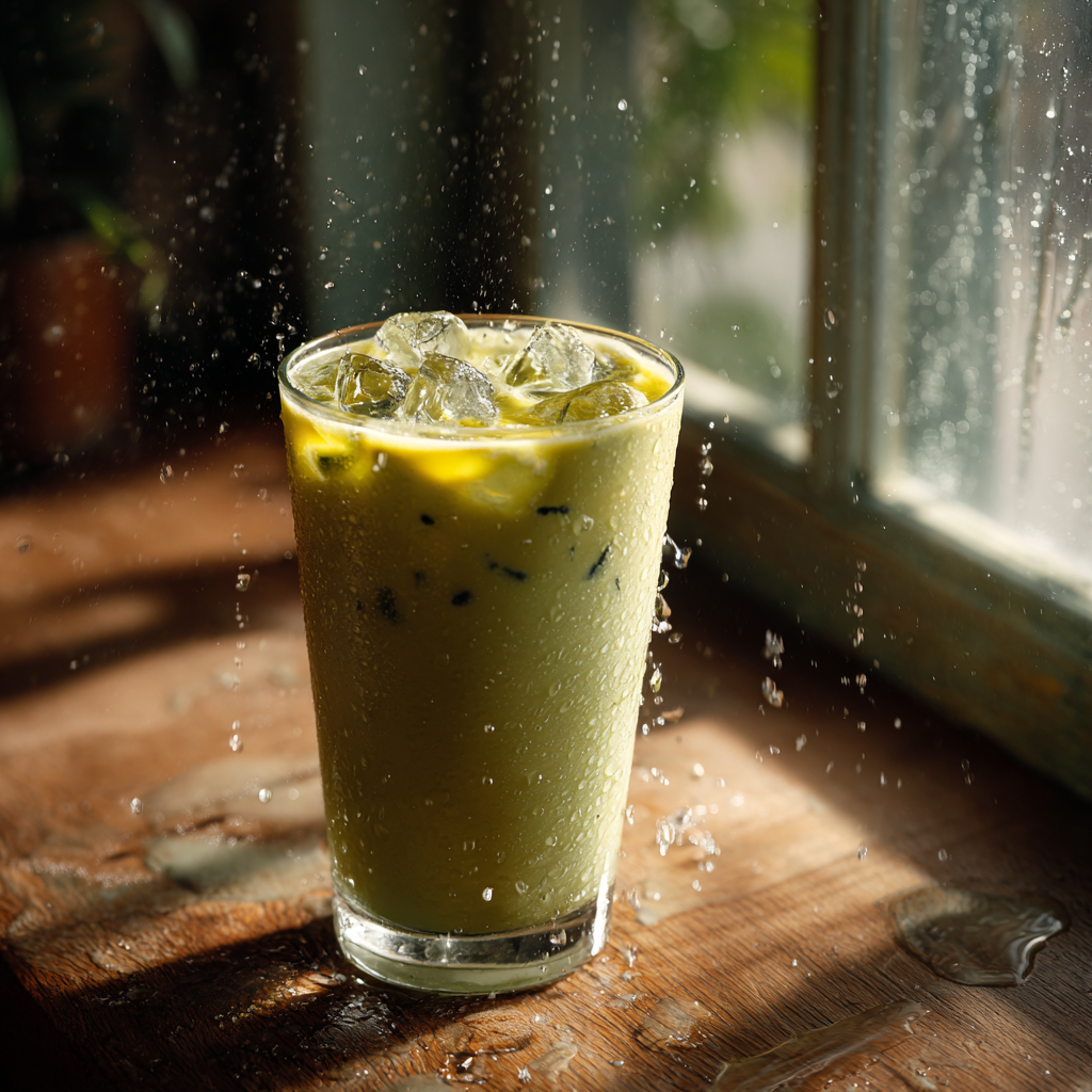 Mango Pandan Latte Recipe - Recipe Image