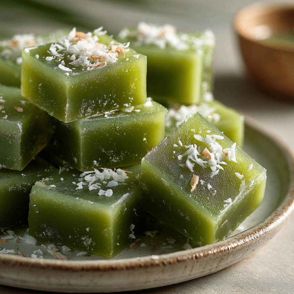 Pandan Butter Mochi Recipe - Recipe Image