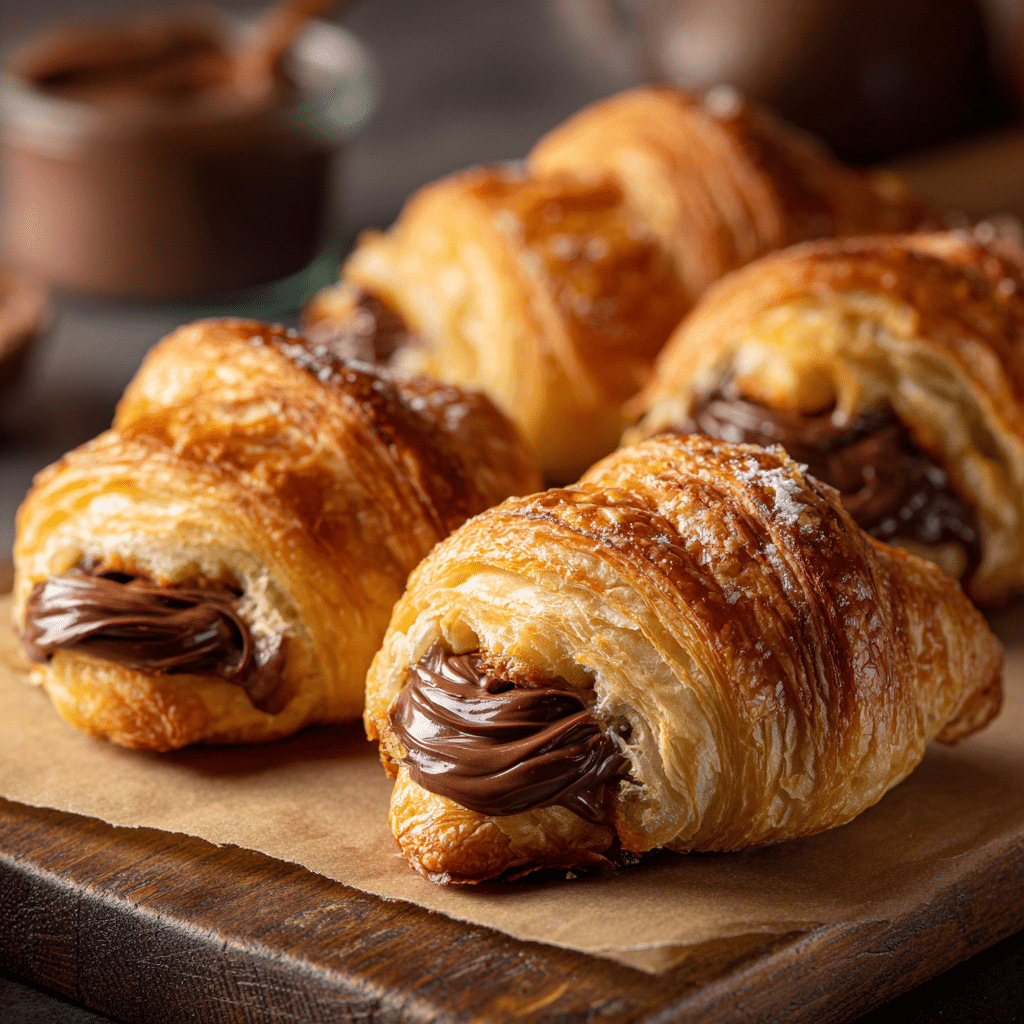 Nutella Stuffed Croissant Bites Recipe - Recipe Image