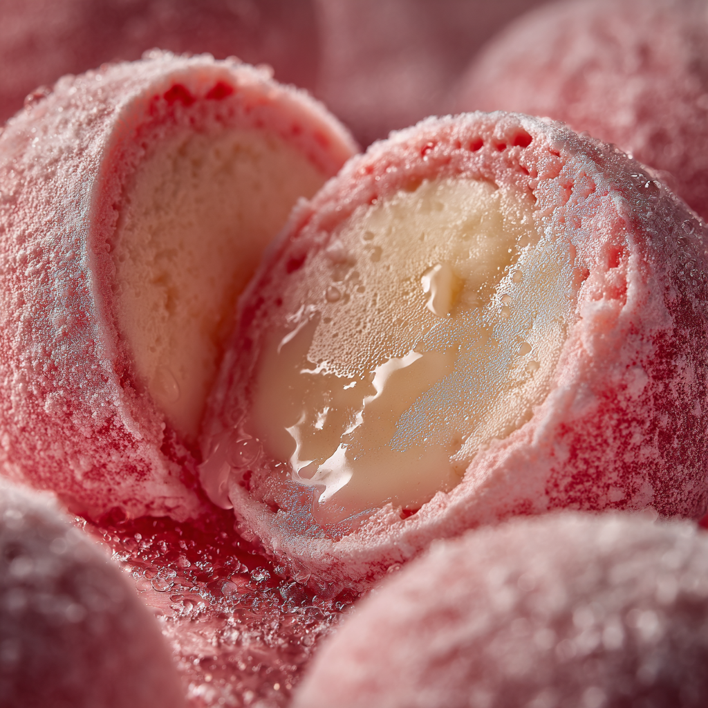 Strawberry Mochi Ice Cream Recipe - Recipe Image