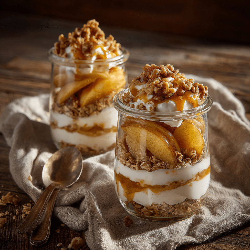 Apple Cinnamon Oat Parfait Recipe - Recipe Image
