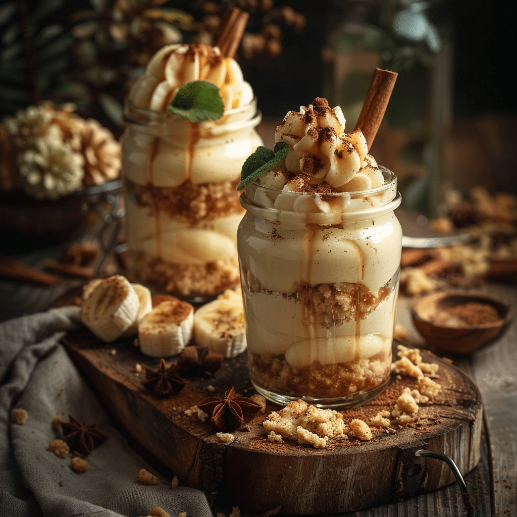 Banana Cinnamon Pudding Jars Recipe - Recipe Image