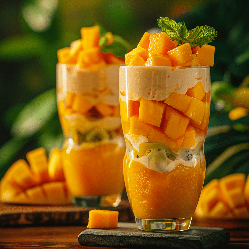 Orange Mango Smoothie Parfaits Recipe - Recipe Image