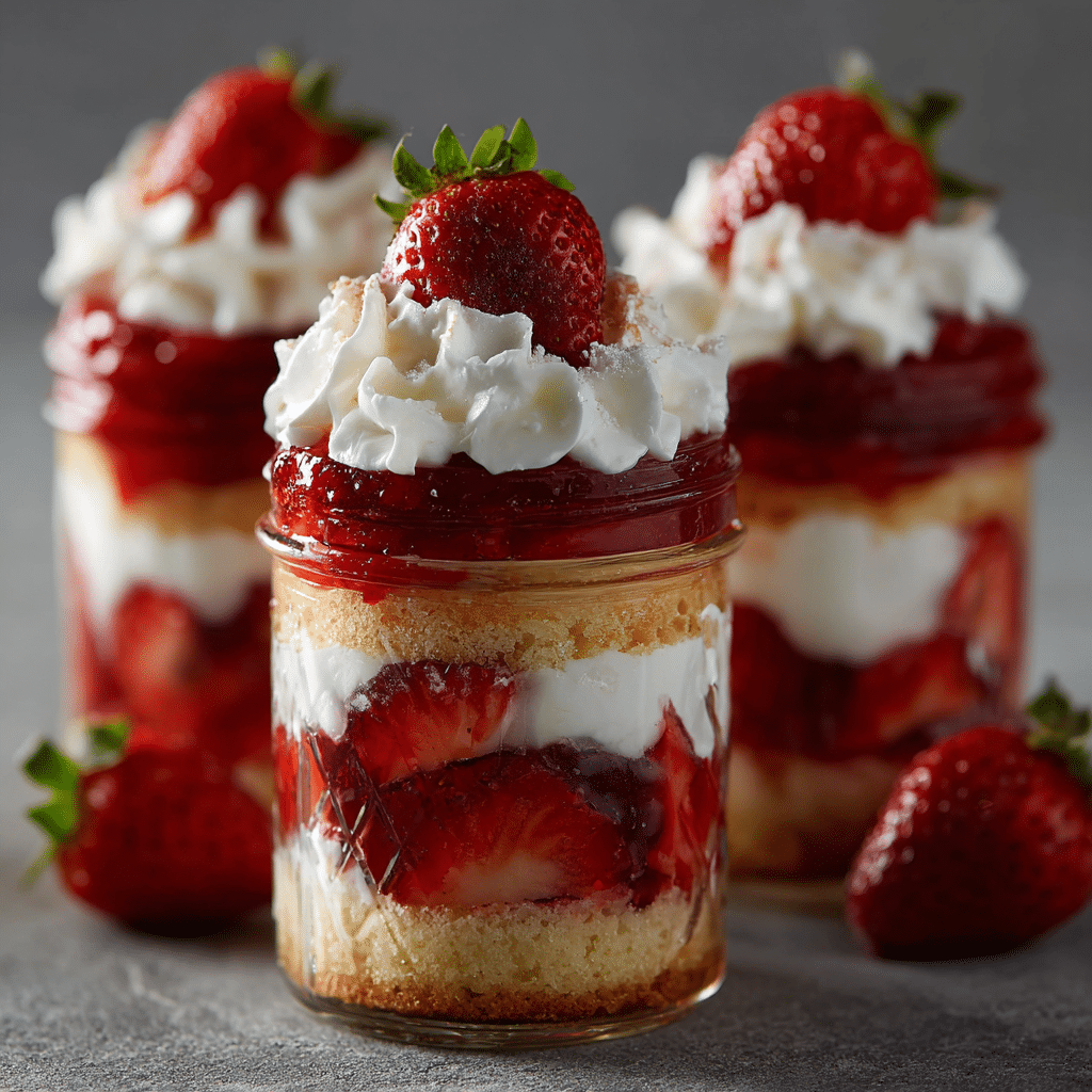 Strawberry Shortcake Jars Recipe - Recipe Image