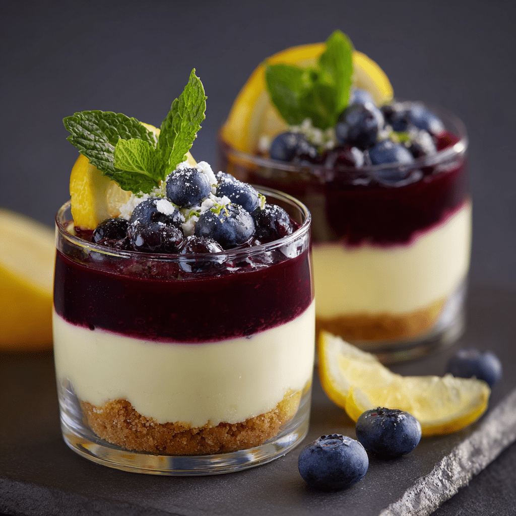 Blueberry Lemon Dessert Cups Recipe - Recipe Image