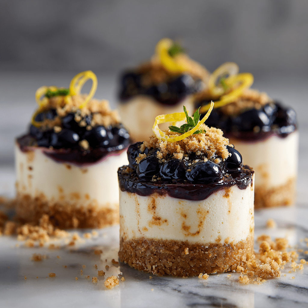 Lemon Blueberry Cheesecake Cups Recipe - Recipe Image