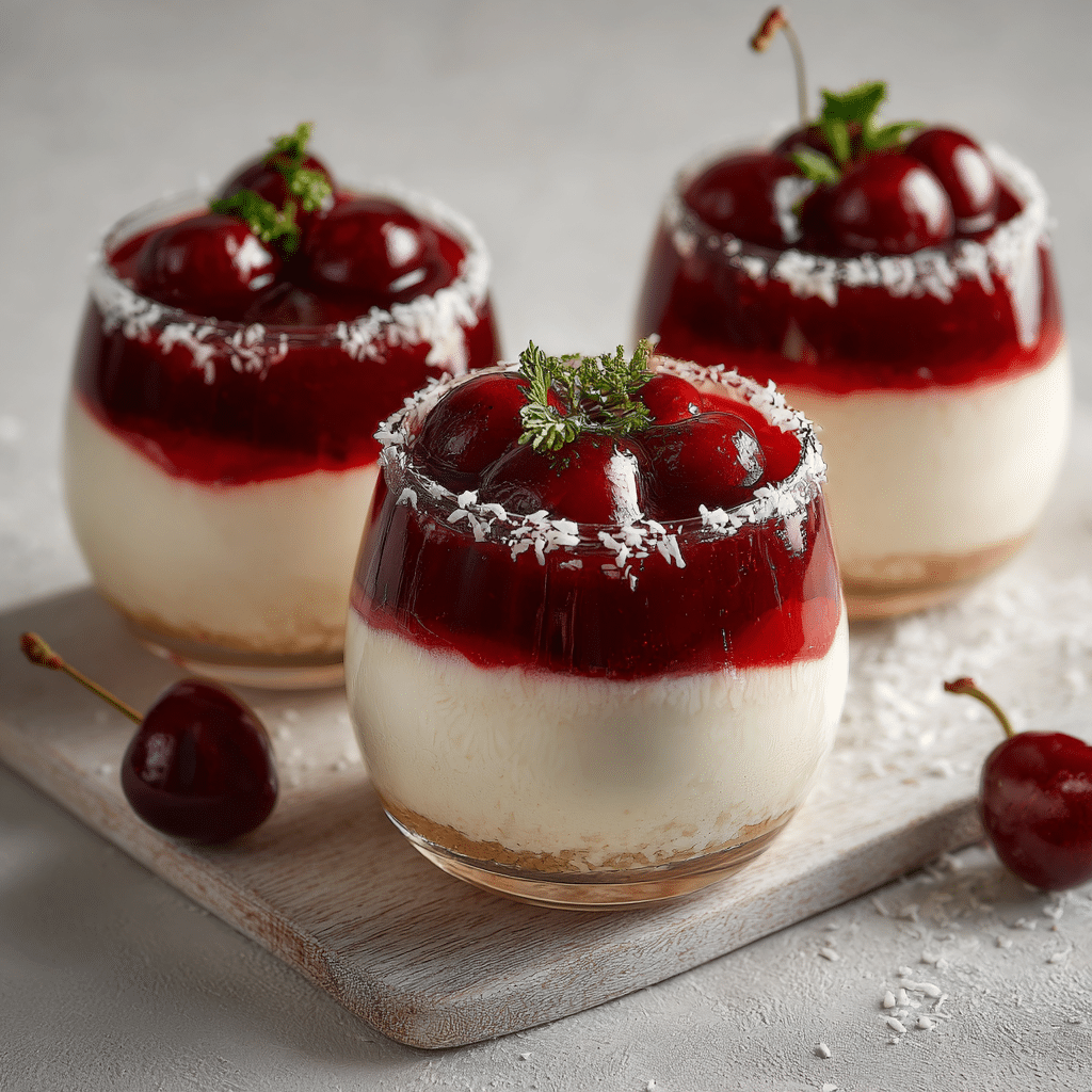 Cherry Coconut Dessert Cups Recipe - Recipe Image