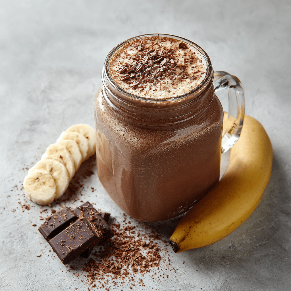 Banana Chocolate Smoothie Recipe - Recipe Image