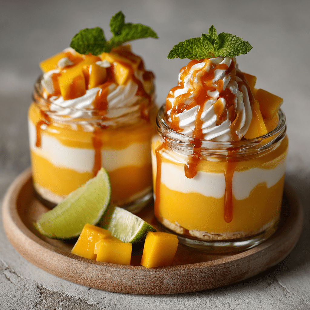 Mango Peach Dessert Jars Recipe - Recipe Image