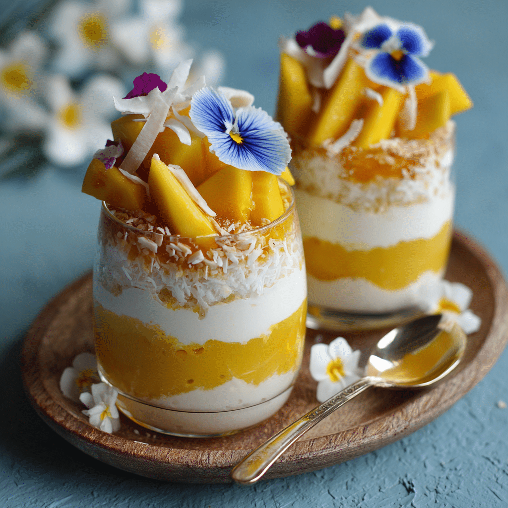 Coconut Mango Ice Cream Cups Recipe - Recipe Image