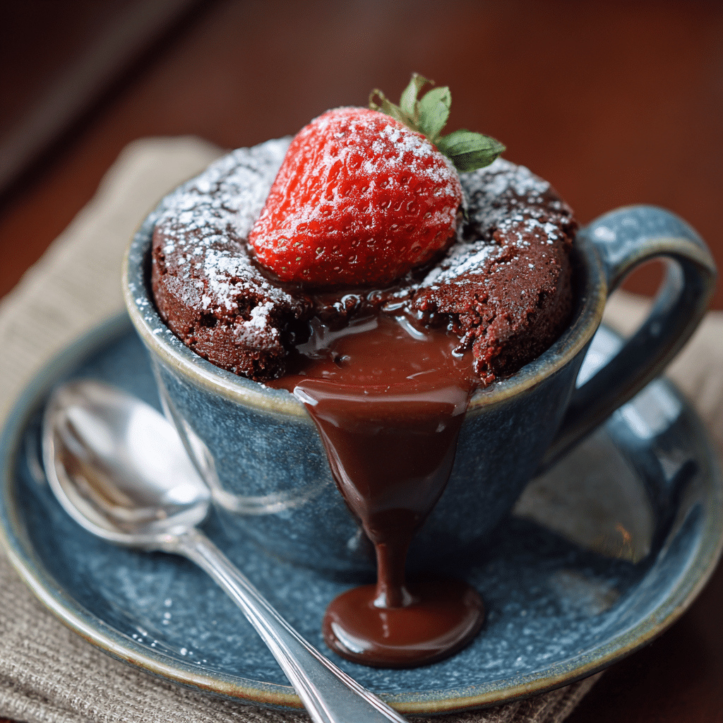 Chocolate Lava Mug Cake Recipe - Recipe Image