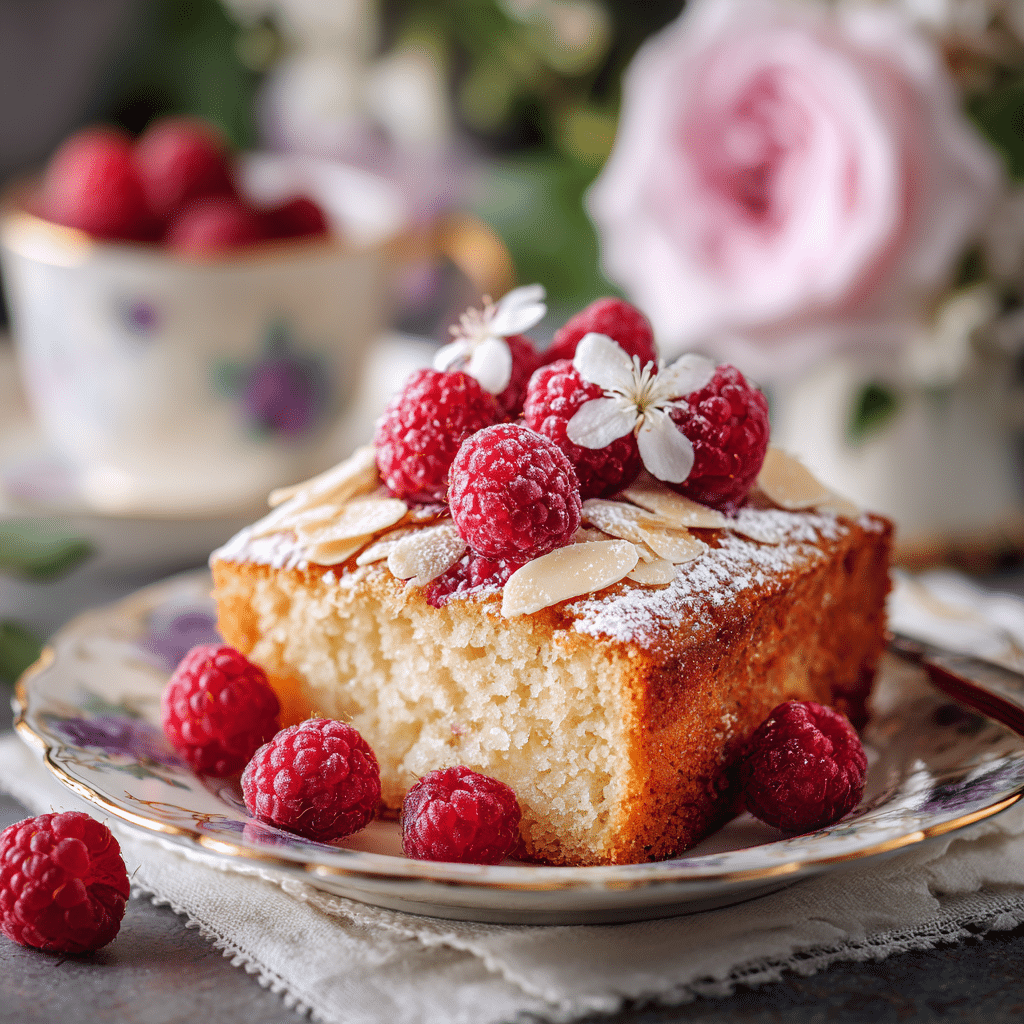 Raspberry Almond Tea Cake Recipe - Recipe Image