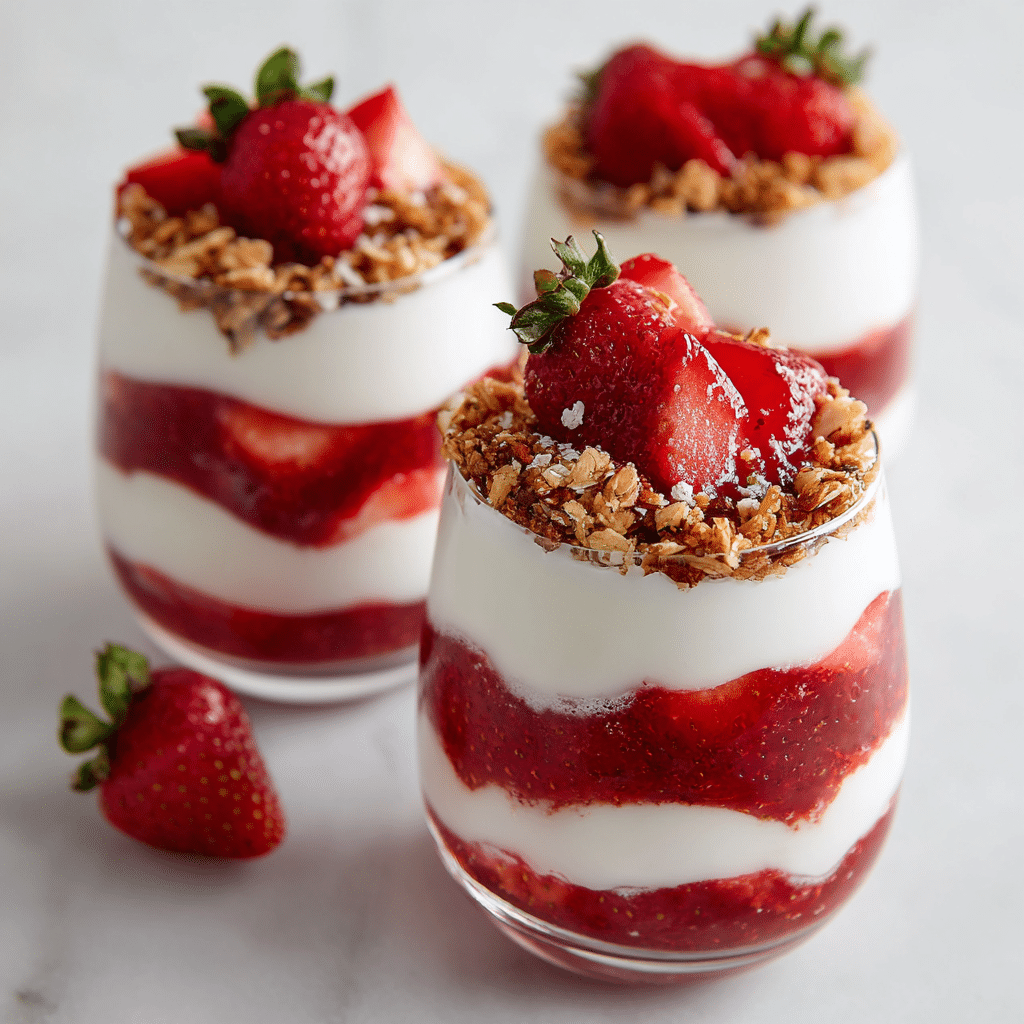 Strawberry Yogurt Parfaits Recipe - Recipe Image