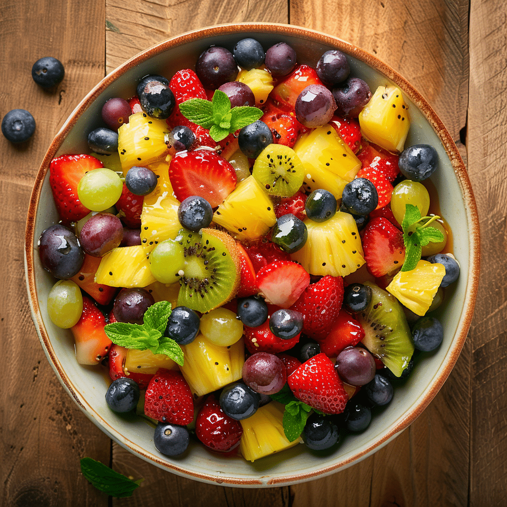 Fruit Salad with Honey Lime Dressing Recipe - Recipe Image